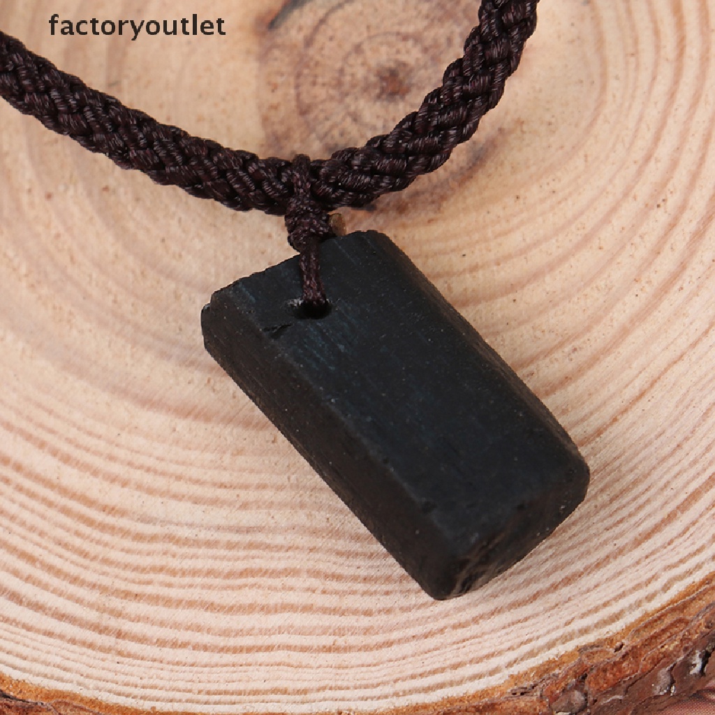 Vòng cổ Mặt Đá Tourmaline Đen Tự Nhiên