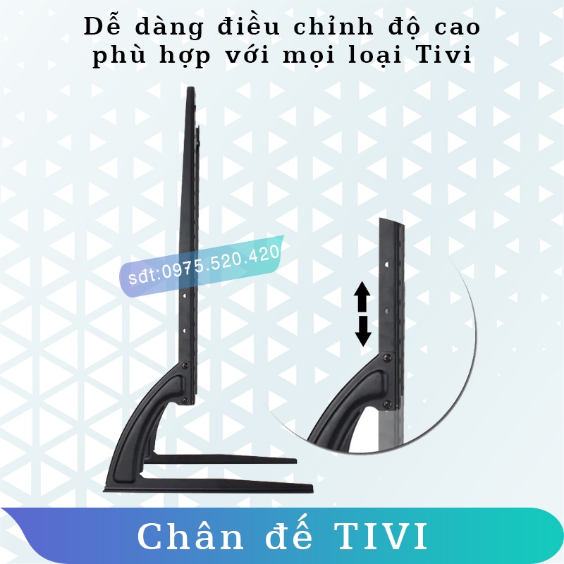 [24-65inch] Chân đế TIVI đa năng - Chân đế màn hình - [Tải trọng 35kg] Tương thích mọi loại TIVI