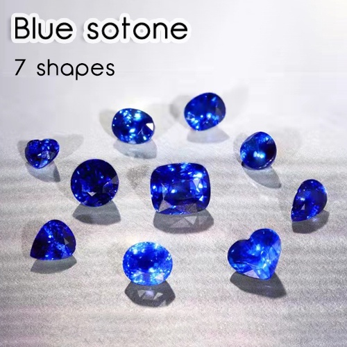 1 Vòng cổ Mặt Đá Sapphire Tự Nhiên DIY