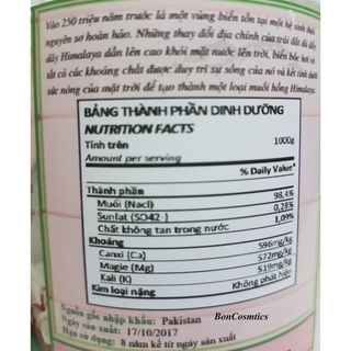 Muối Hồng Himalaya 500g