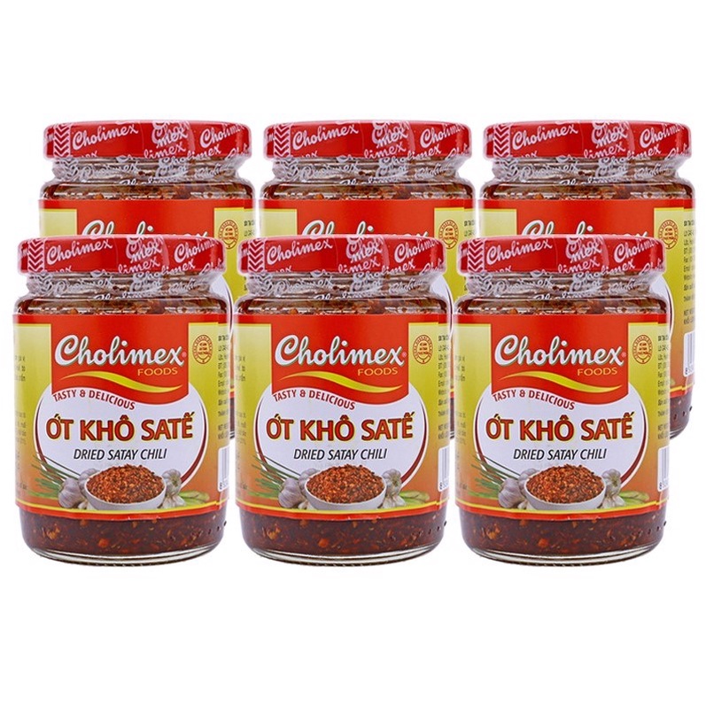 LỐC 6 HŨ SA TẾ ỚT KHÔ CHOLIMEX 100G/HŨ