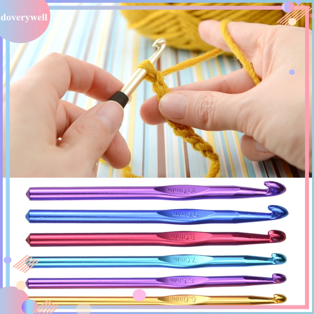 1 Bộ Móc Đan Len Bằng Nhôm Mềm Độ Bền Cao Dễ Sử Dụng