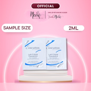 Kem dưỡng ẩm phục hồi da dầu mụn Embryolisse Lait Creme Concentre 2ml