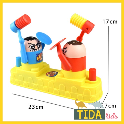 Đồ Chơi Đối Kháng ⚡ CỠ LỚN ⚡ 2 Người Cầm Búa Cầm Khiên Battle Game Mini Giá Tốt, Đồ Chơi Giải Trí TiDa Kids Shop