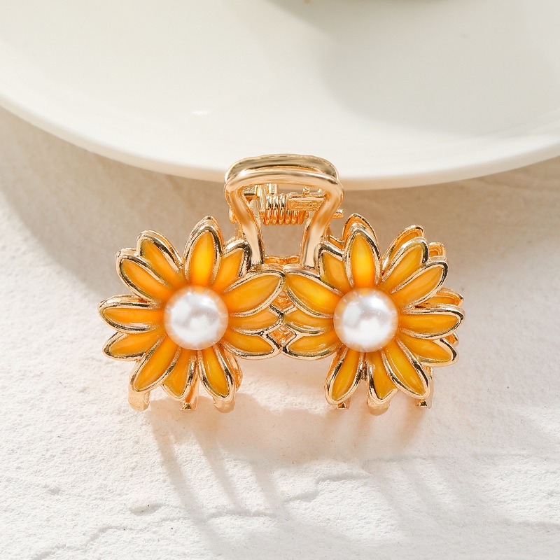 Kẹp Tóc Hình Hoa Thiết Kế Đơn Giản Ngọt Ngào Thời Trang