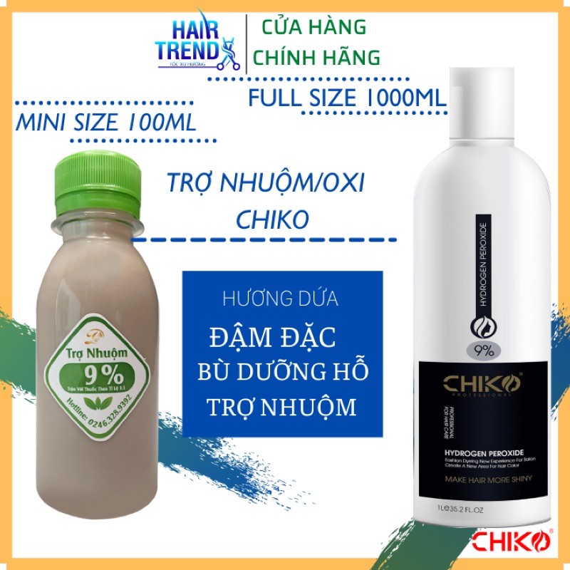 (CHÍNH HÃNG) Oxi nhuộm (trợ nhuộm) CHIKO- hương dứa (chai nhỏ 100ml)