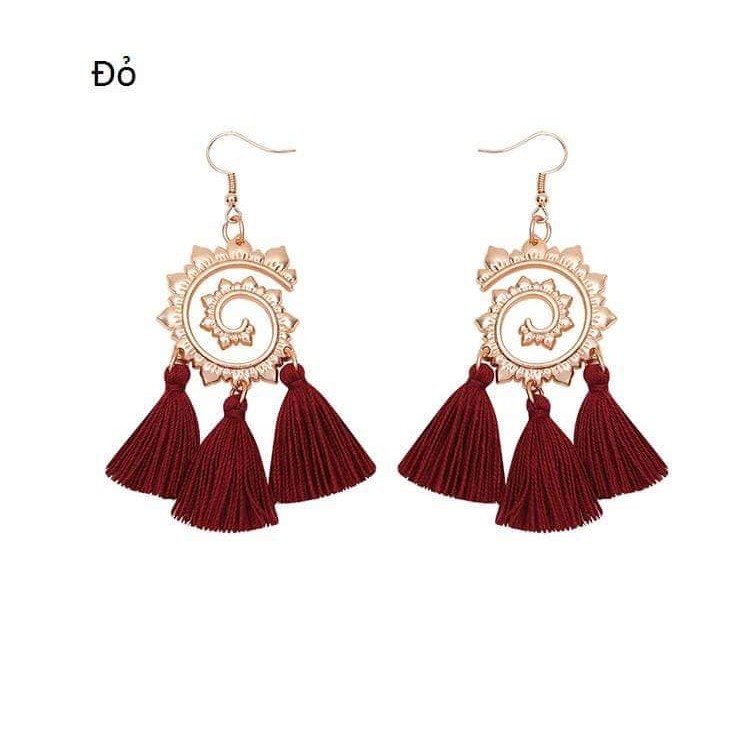 Khuyên tai tua rua xoắn ốc