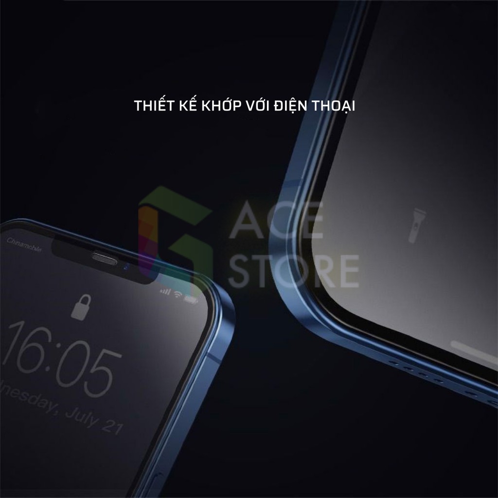 Kính cường lực Baseus chống bám vân tay Full Glass Frosted Tempered Glass Film (2 miếng / hộp)