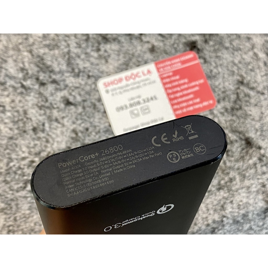Pin sạc dự phòng Anker PowerCore+ 26800 Quick Charge 3.0 A1374