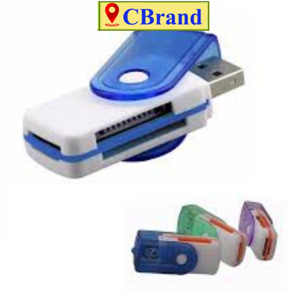 Đầu Đọc Thẻ Nhớ 4 Trong 1⚡️Đầu Đọc Đa Năng Cho Thẻ Nhớ MS-Pro TF Micro SD⚡️C.Brand