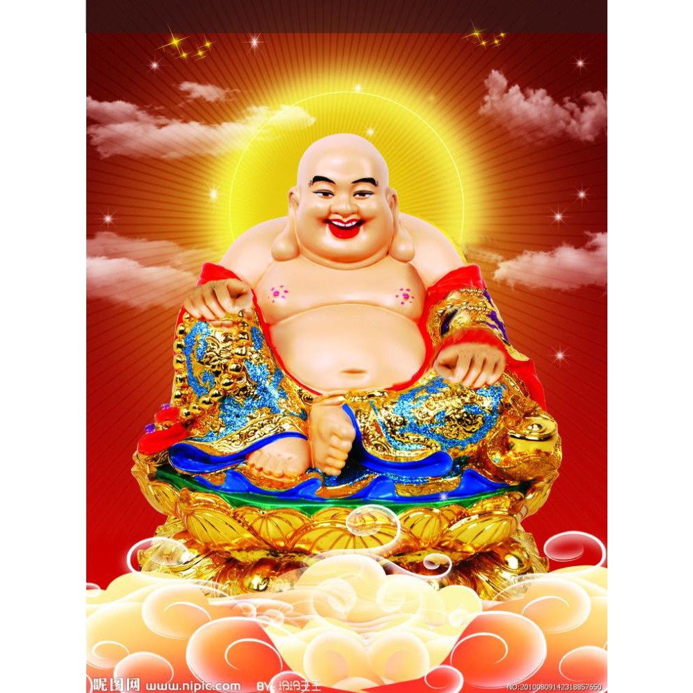 Tranh đính đá PHẬT DI LẶC ĐẸP