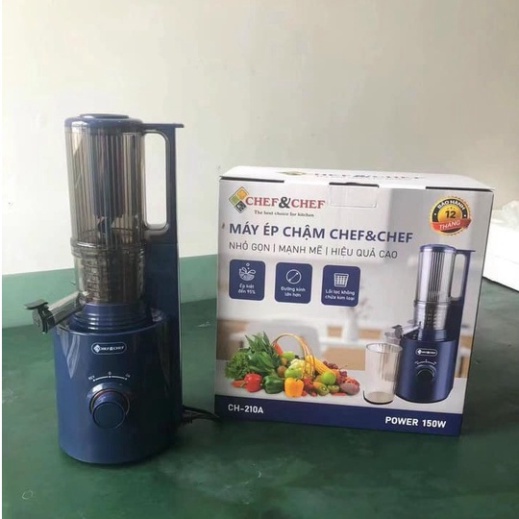 MÁY ÉP NGUYÊN QUẢ TỐC ĐỘ CHẬM  CHEF&amp;CHEF CH-210A HÀNG CAO CẤP BẢO HÀNH 12 THÁNG dogiadungngoctung1