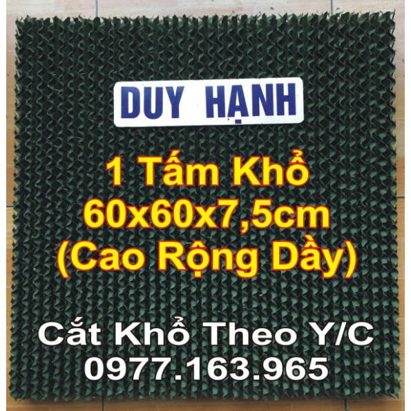 Tấm Làm Mát Chống Rêu Màu Xanh Khổ 60x60x7,5cm