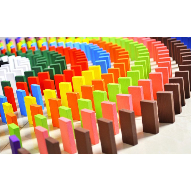 Đồ Chơi Gỗ Bộ Domino 120 Mảnh, Bộ Đồ Chơi Domino 100 Mảnh Xếp Hình Bằng Gỗ, Đồ Chơi Xếp Hình 100 - 120 Mảnh.