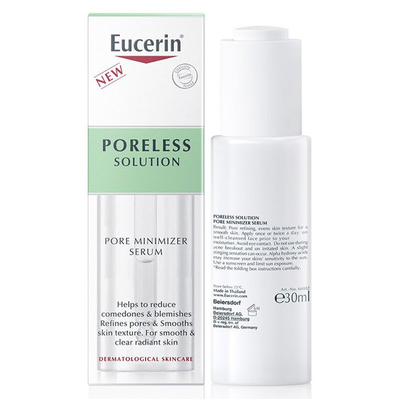 Tinh Chất Eucerin Giúp Giảm Mụn, Thu Nhỏ Lỗ Chân Lông PORELESS Solution Pore Minimizer Serum 30ml