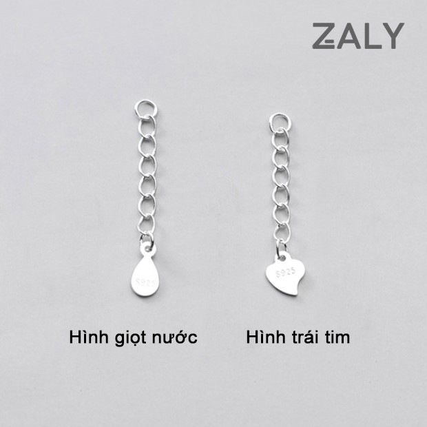 Dây xích bạc (để móc khóa và điều chỉnh kích cỡ vòng lắc tay) Bạc S925