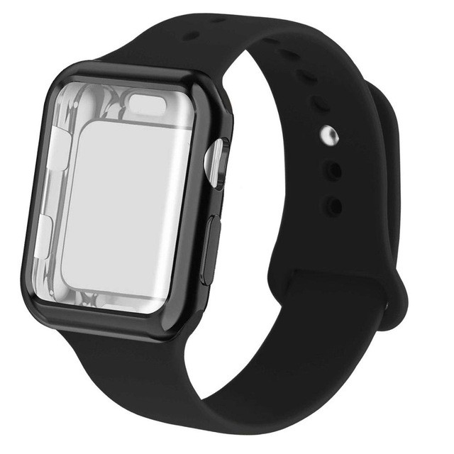 Dây Đeo Silicon Mềm Thoáng Khí Cho Đồng Hồ Thông Minh Apple Watch Series 6 / Se / 5 / 4 / 3 / 2 / 1 Iwatch 38mm 40mm 42mm 44mm