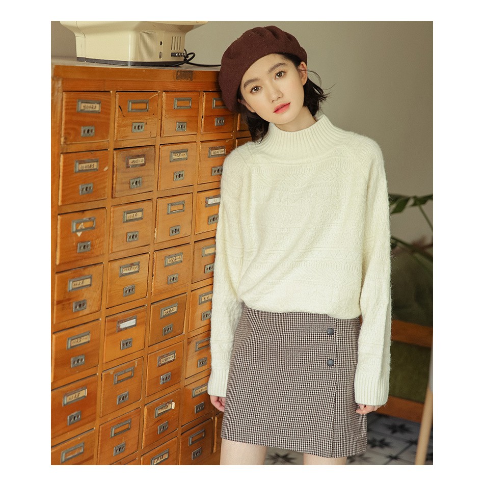 Áo Len Hàn Quốc Cổ Cao 739