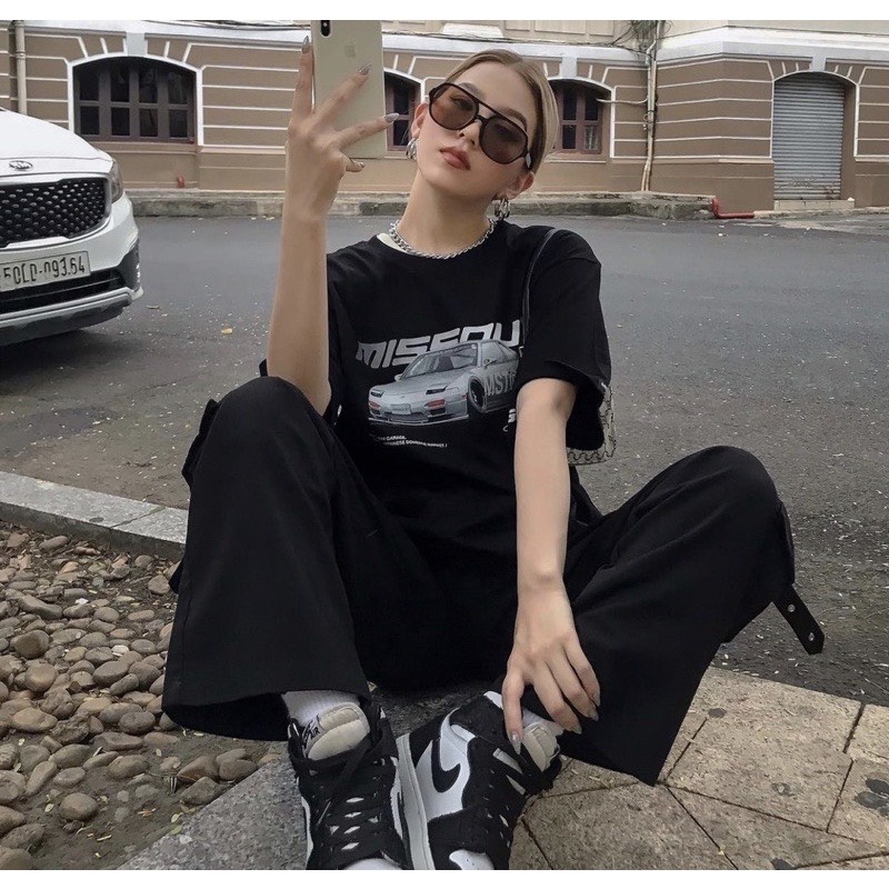 Áo thun nam nữ tay lỡ form rộng unisex Missout MST Garage JDM Tee vải mịn dày dặn Lyn Fashion