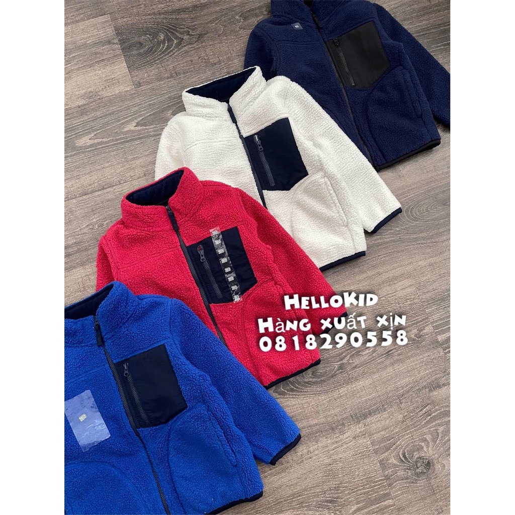 A465 - Áo khoác lông cừu uni bé trai & bé gái