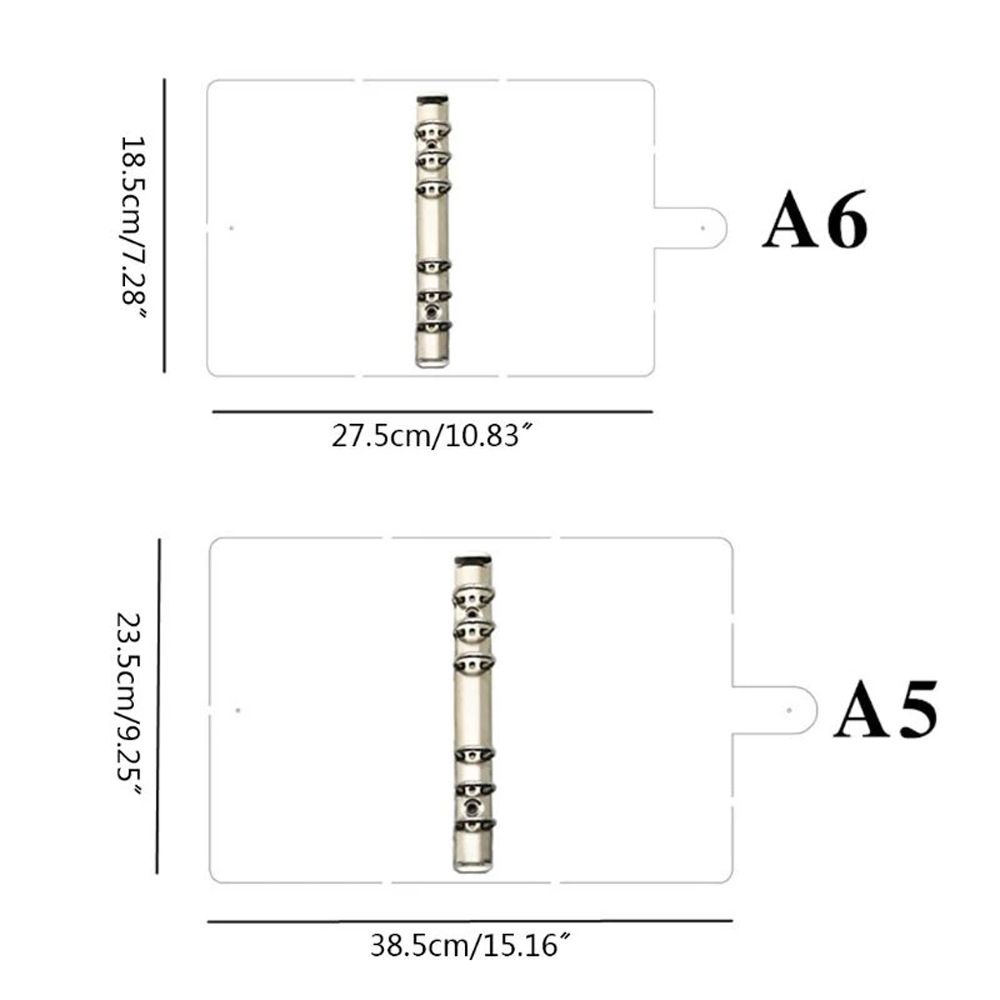 Vỏ bọc sổ tay bằng PVC mềm khổ A5 A6 tiện dụng