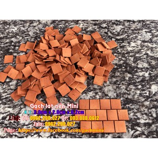 Gạch Mini, lát nền mini (set 340 viên), xây nhà mini, mô hình tiểu cảnh, trang trí sân vườn