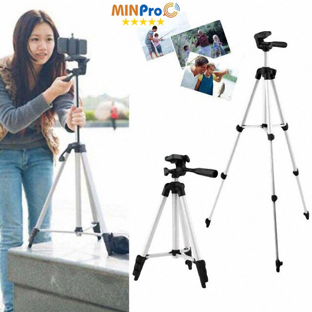 Gậy chụp ảnh 3 chân Tripod 3110, gậy tự sướng 3 chân bluetooth,điện thoại MINPRO | BigBuy360 - bigbuy360.vn