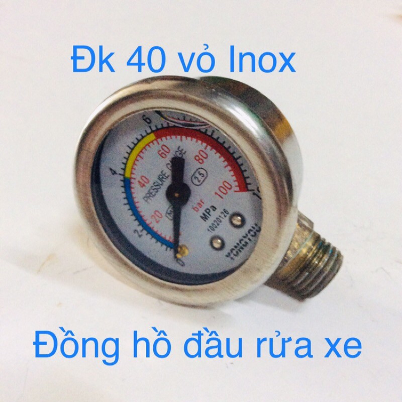 Đồng hồ áp máy rửa xe - đo áp lực máy rửa xe