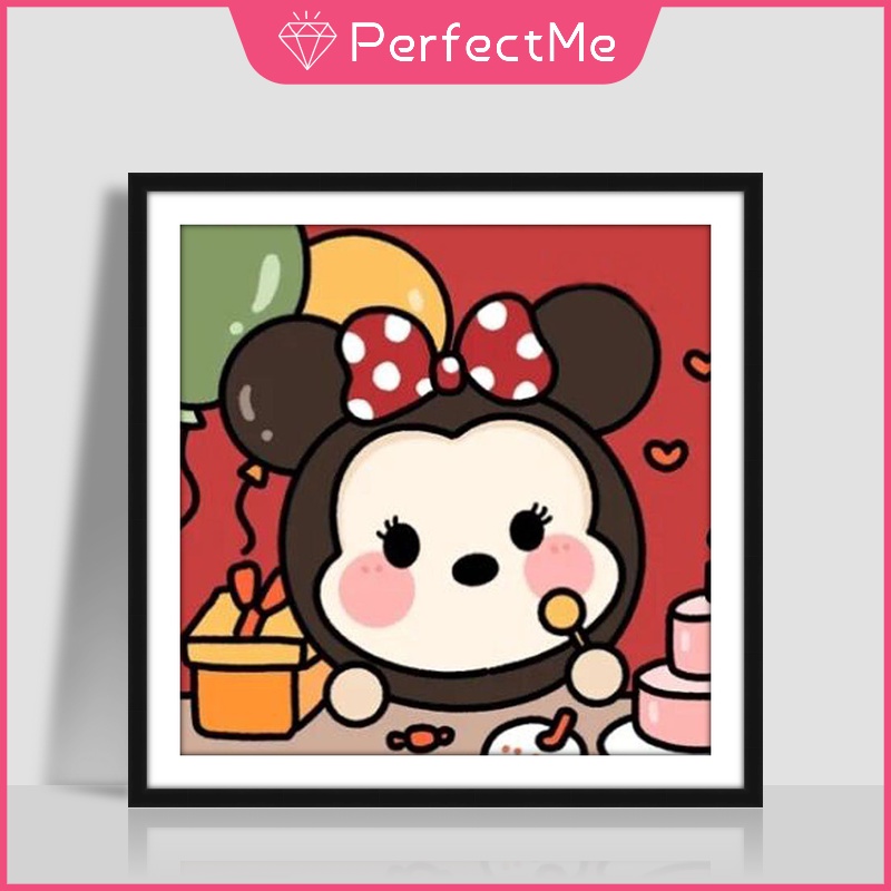 Bộ Tranh Đính Đá 5D Họa Tiết Hoạt Hình Disney Độc Đáo Kích Thước 30x30cm Dùng Trang T