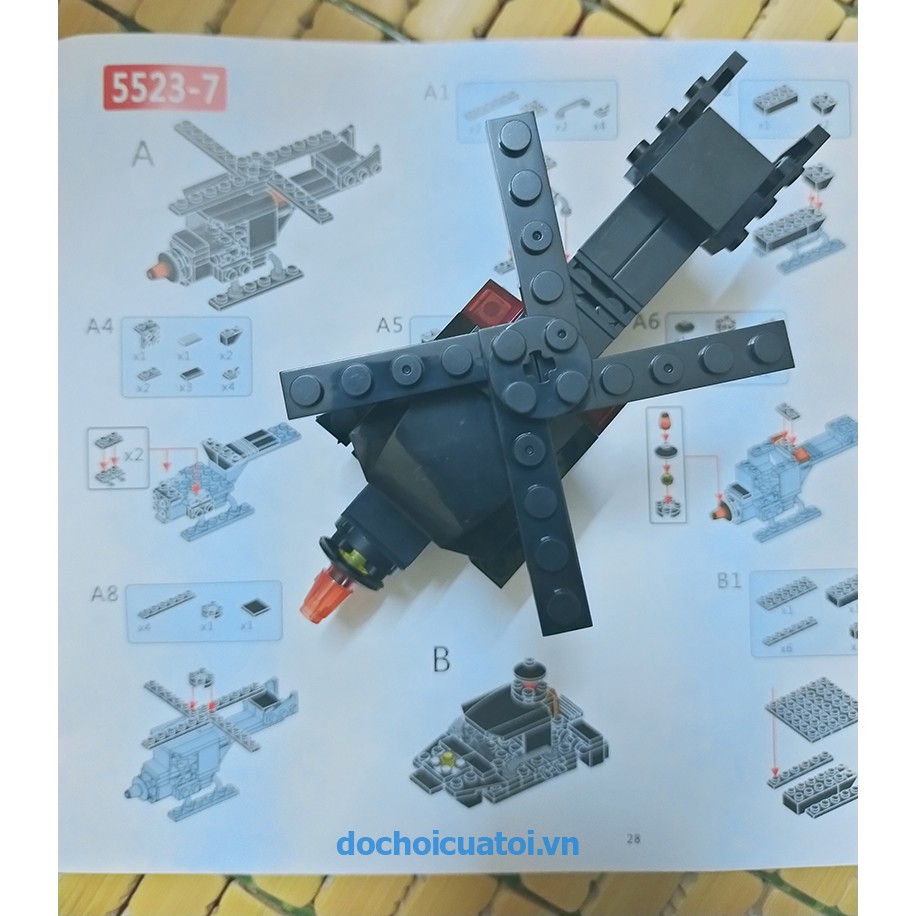[ Sẵn hàng] Bộ xếp hình lắp ráp LEGO Đội Cảnh sát đặc nhiệm SWAT POLICE 750 chi tiết - may29th.shop