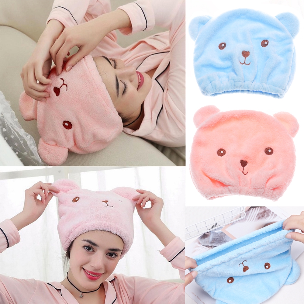 Mũ trùm đầu thoáng khí khô tóc tiện lợi