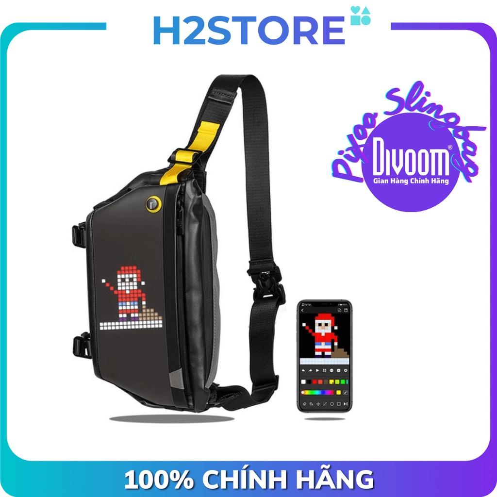 Túi đeo chéo màn hình LED Divoom Pixoo SlingBag