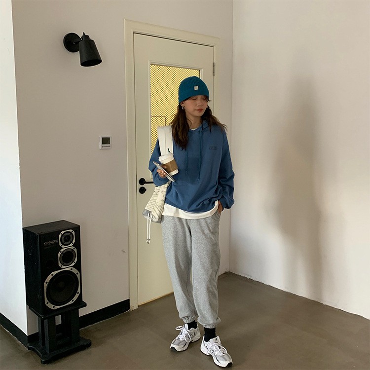 Áo Nỉ Hoodie nữ Cao cấp Có mũ In chữ 3D Thu Đông Ulzzang Hàn Quốc Áo Nỉ Bông Sweater Nữ Cao cấp Thời trang