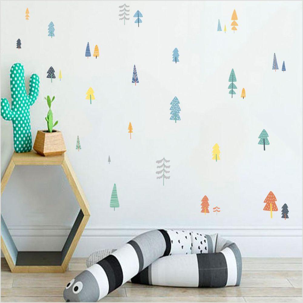 Sticker Dán Tường Họa Tiết Hình Cái Cây Theo Phong Cách Hoạt Hình Dùng Trong Trang Trí Phòng Cho Trẻ