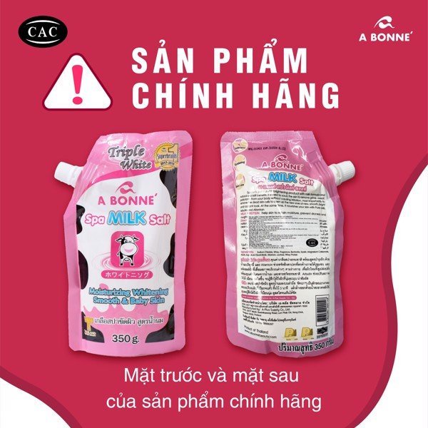 Muối tắm trắng da A Bonne 350g