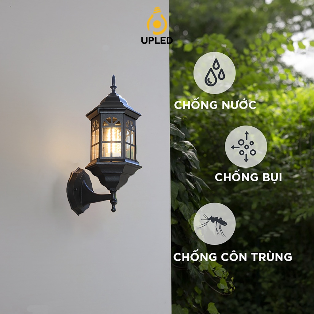 Đèn tường trang trí Ngoại Thất UPLED phong cách cổ điển