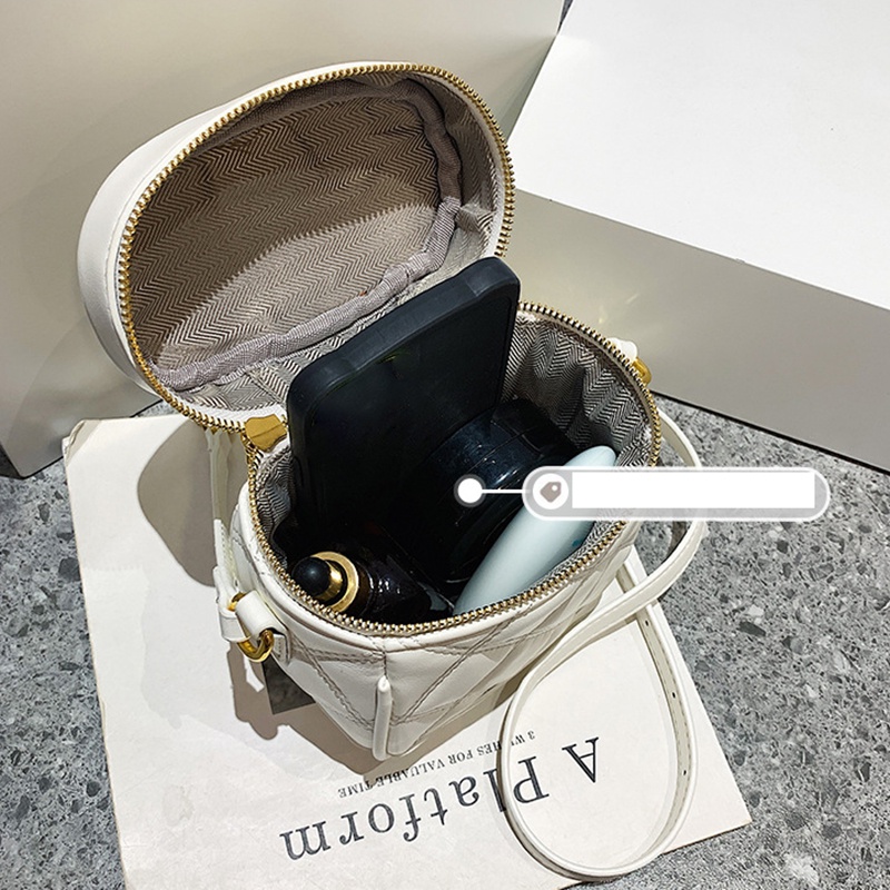 Túi Đeo Chéo Màu Đen Đính Kim Cương Giả Thời Trang Cho Nữ