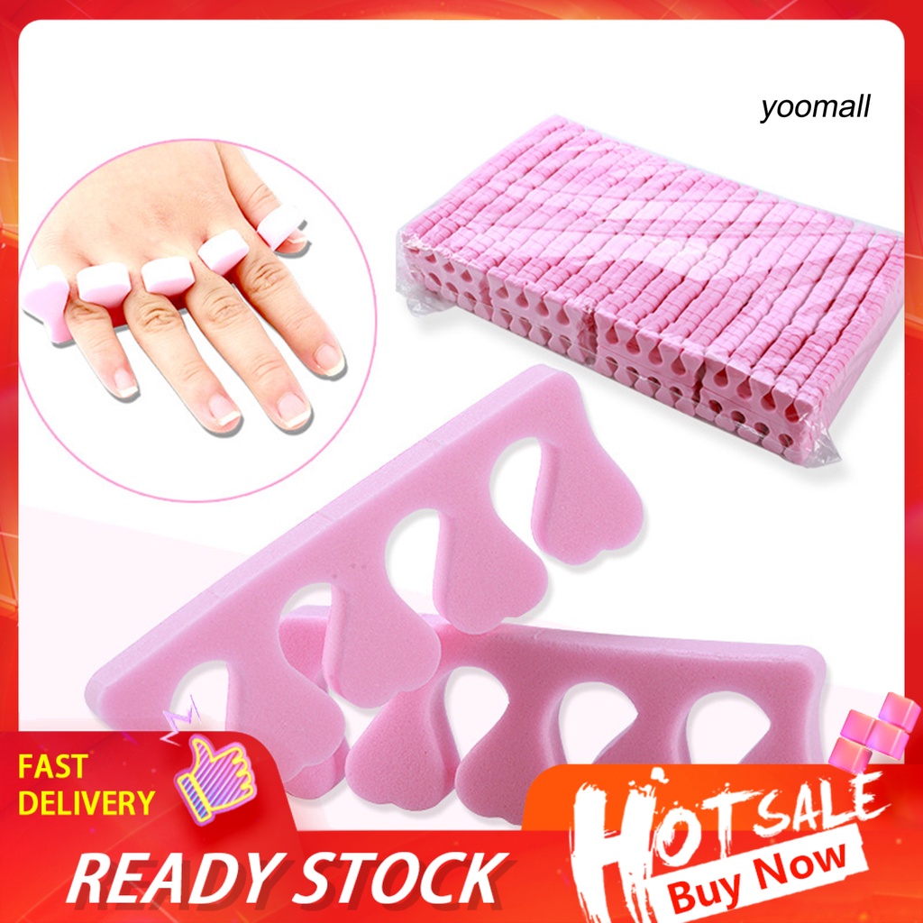 Set 100 Cặp Đệm Xốp Mềm Tách Ngón Chân Chống Trầy Xước Cho Người Lớn / ZJGJ