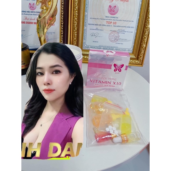 [Chính Hãng] Set Kích Trắng Vitamin X10 Myô