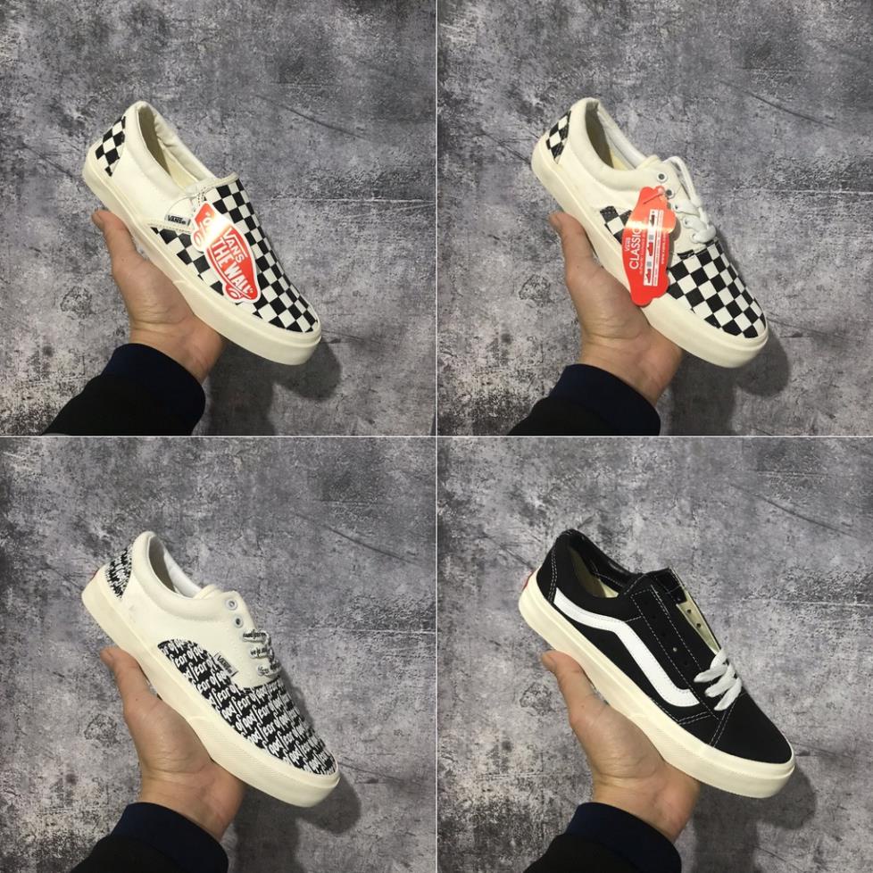 👟giaynambac👟Giày Vans Caro Dây Buộc Nam Nữ, Giày Sneaker 𝐕𝐀𝐍𝐒 Vaul Old Skool Buộc Dây Hot Trend 2022