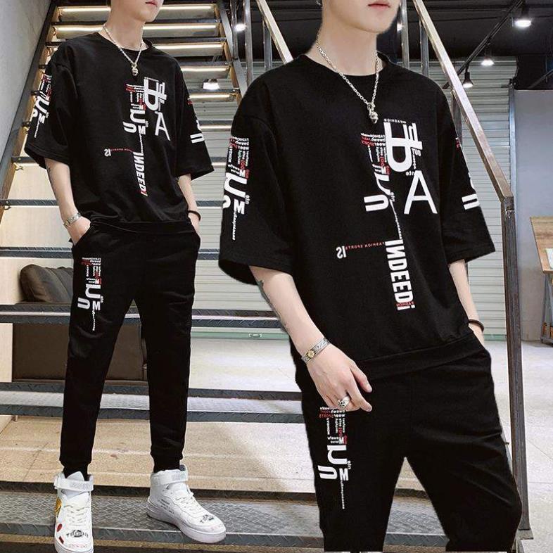 Bộ Quần Áo Thun Nam Thể Thao Mùa Hè Ngắn Tay Quần Dài INDEED Kiểu Dáng Hàn Quốc SEPTEMBERGIRL1989 SET NAM 9000046 !