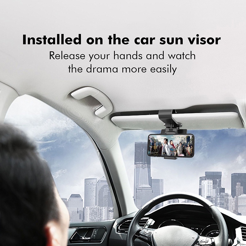 Giá đỡ điện thoại / thiết bị định vị GPS gắn kính chiếu hậu xe ô tô