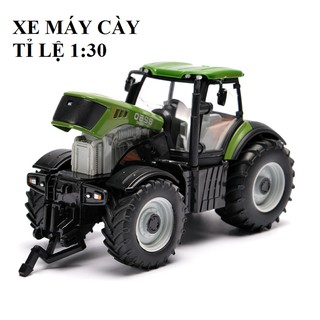 Đồ chơi nông trại mô hình xe máy kéo tỉ lệ 1:30 có âm thanh động cơ đồ chơi trẻ em