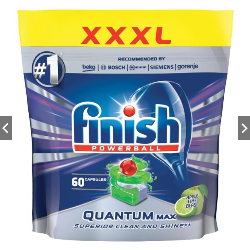 Viên rửa bát Finish Quantum Max 60 viên (Đức )