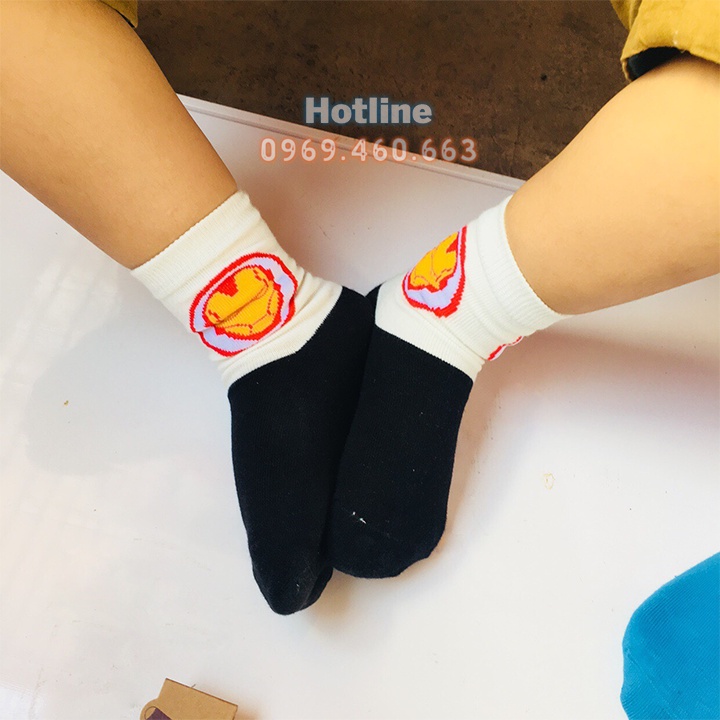 Tất Chân Cho Bé Trai . Bít Tất in Hình Siêu Nhân Cho bé