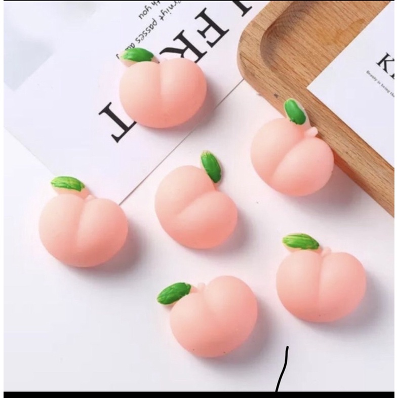 mochi đào xả stress siêu êm và cute