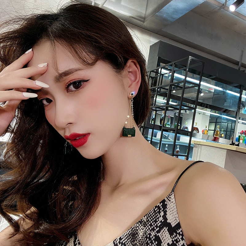 Bông Tai Tua Rua Dáng Dài Màu Đỏ Mẫu Mới 2022 Thời Trang Phong Cách Hàn Quốc Cho Nữ