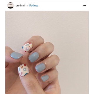 NAILBOX - Móng úp tiện lợi ( Đảm bảo giống hình, giá rẻ ) - Xanh vẽ đơn giản Hàn Quốc