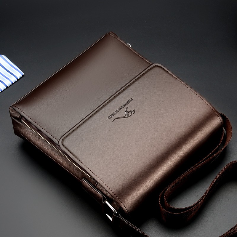 Túi đeo chéo nam, túi đựng ipad hồ sơ tài liệu da bò thật cao cấp   ĐEN - NÂU - BẢO HÀNH DA 12 THÁNG