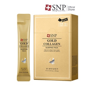 Mặt Nạ Ngủ SNP Gold Collagen Chống Lão Hoá Tái Tạo Da Diamond Water Dưỡng Ẩm Mềm Mịn